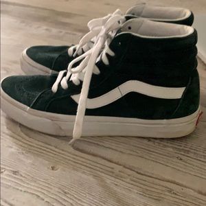 Emerald suede vans barely worn